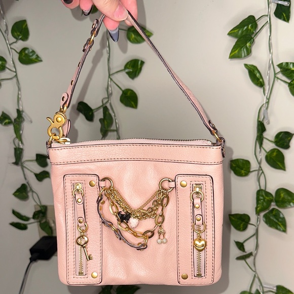 Juicy Couture Handbags - Vintage Juicy Couture Pink Mini Charm Bag Gold Hardware Y2K